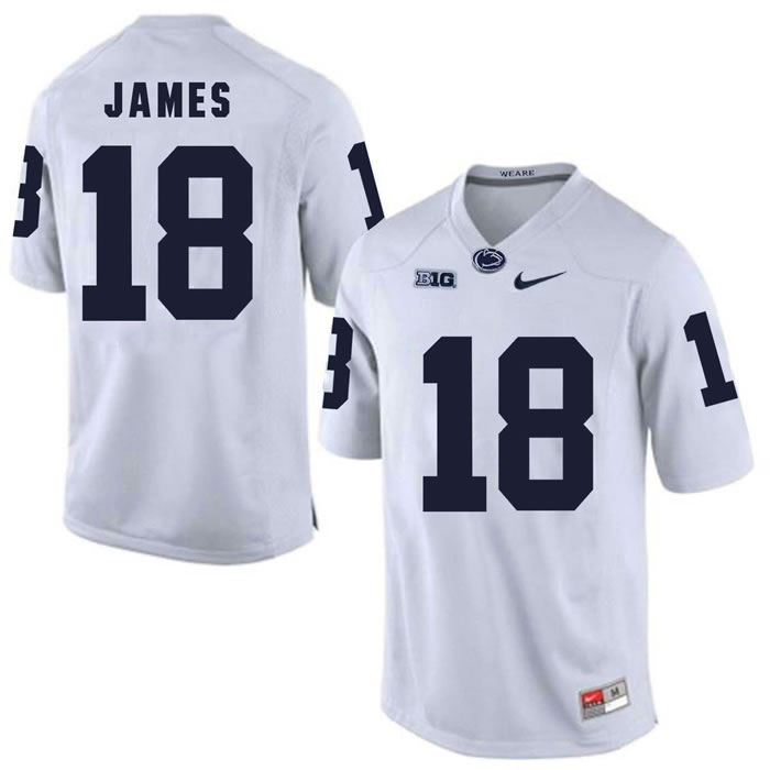 Penn State Nittany Lions #18 Jesse James White College Football Jersey